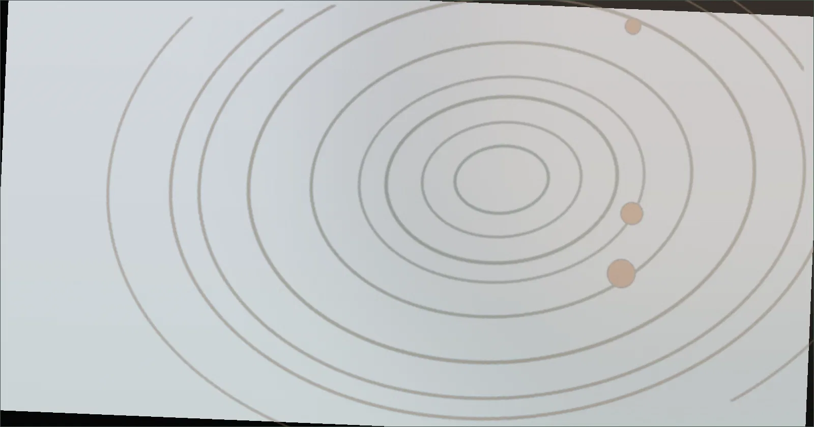 Orbit pattern for an article about meditative puzzle game worlds