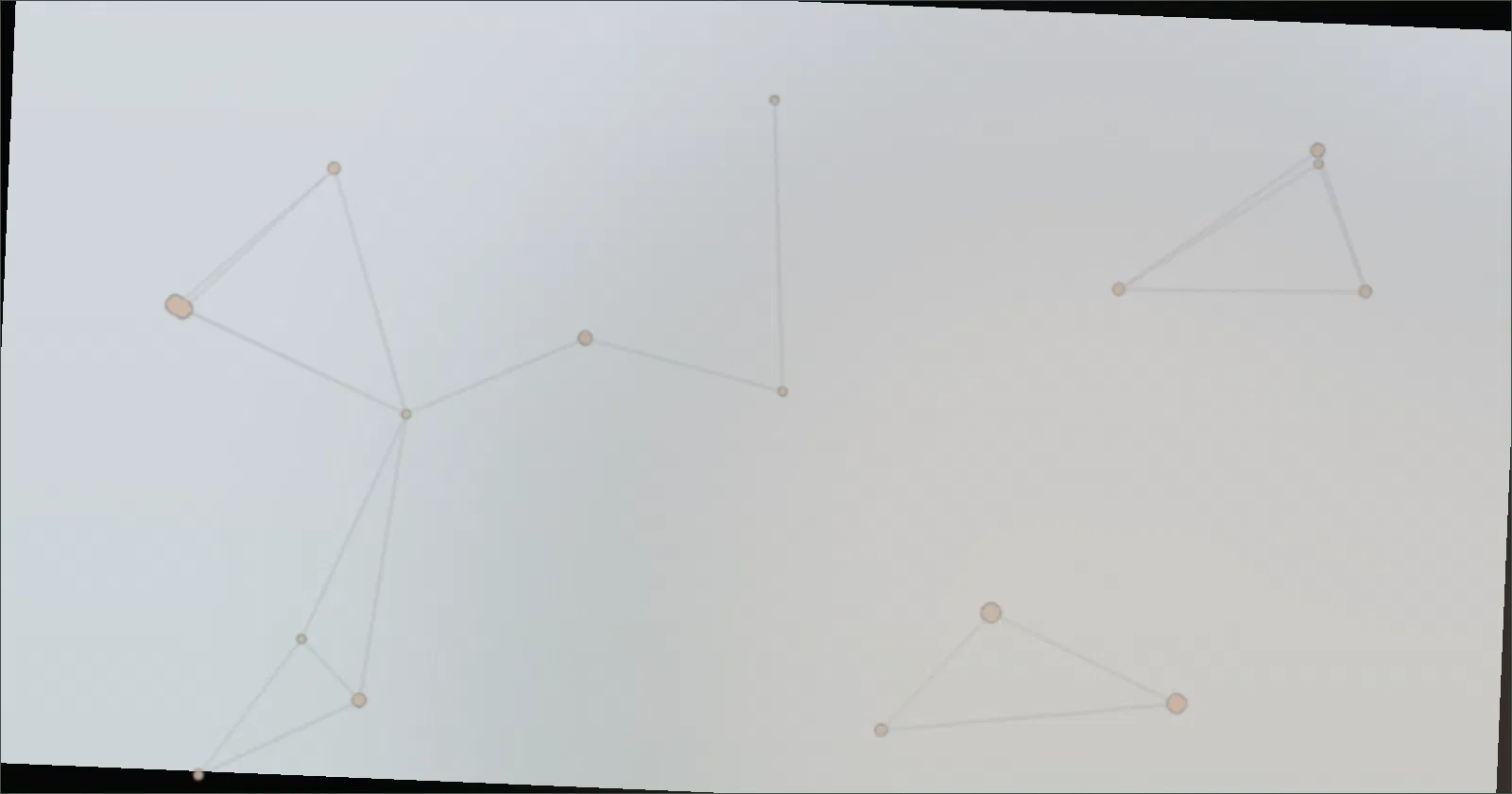 Constellation pattern for an article about peaceful game worlds